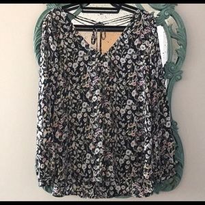 💙2/$20 LC Lauren Conrad long sleeve blouse